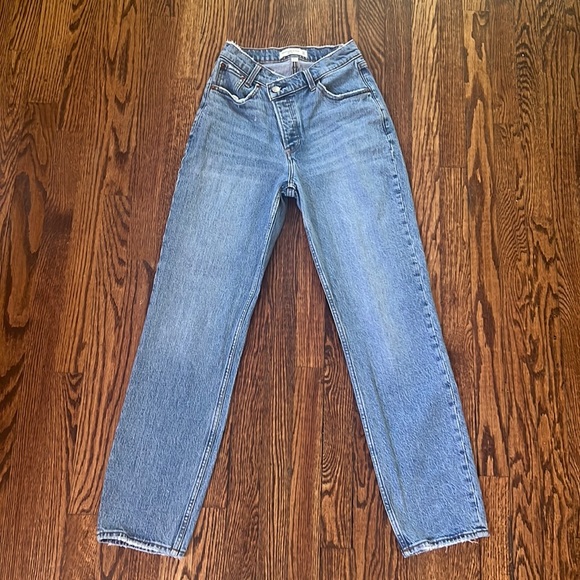 A&F Dad High Rise Jeans - Curve Love - Picture 2 of 6